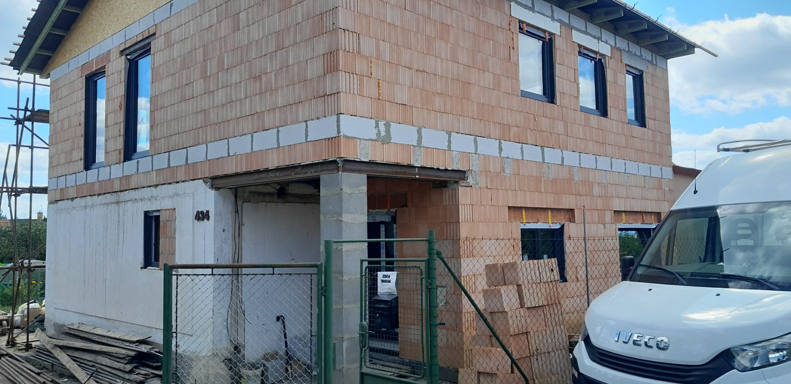 Stavební práce na rodinném domě